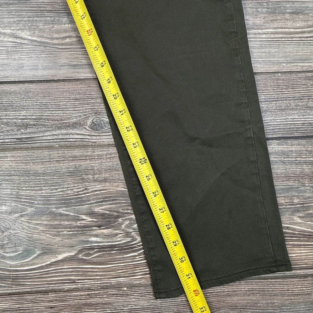 Polo Ralph Lauren Mens 42B/32 Varick Slim Straight Stretch Sateen Pants Olive